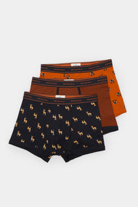 Pack of 3 hyena and monkey boxers