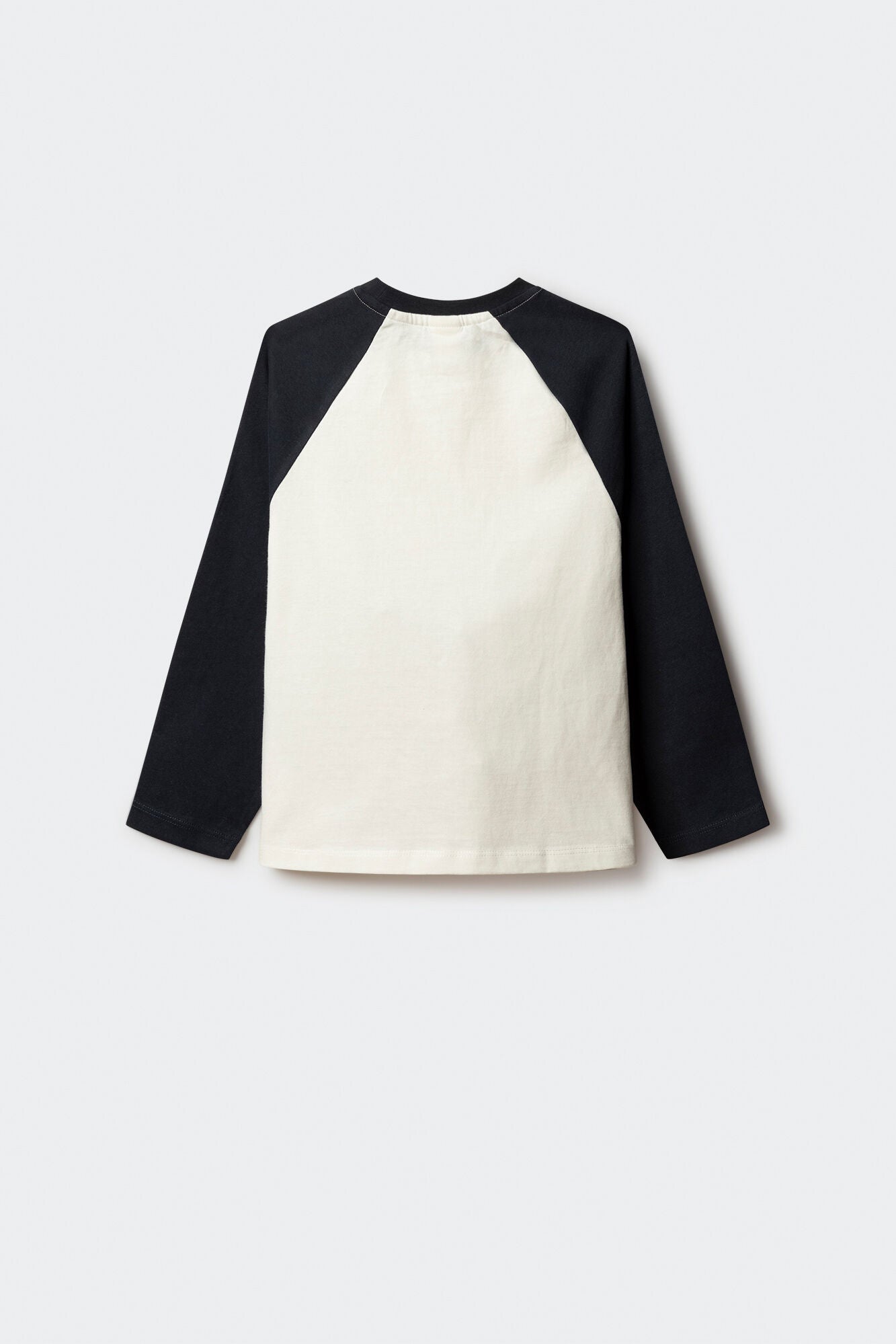 Two-tone long-sleeved T-shirt for boys