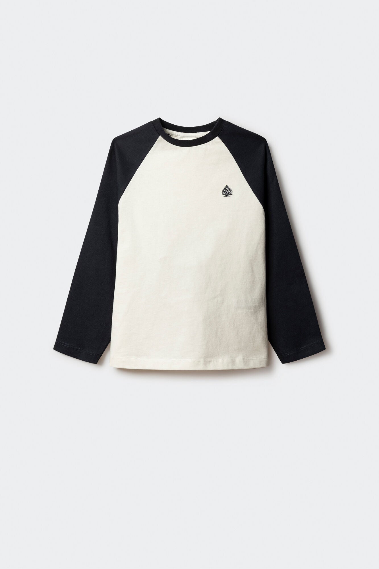 Two-tone long-sleeved T-shirt for boys