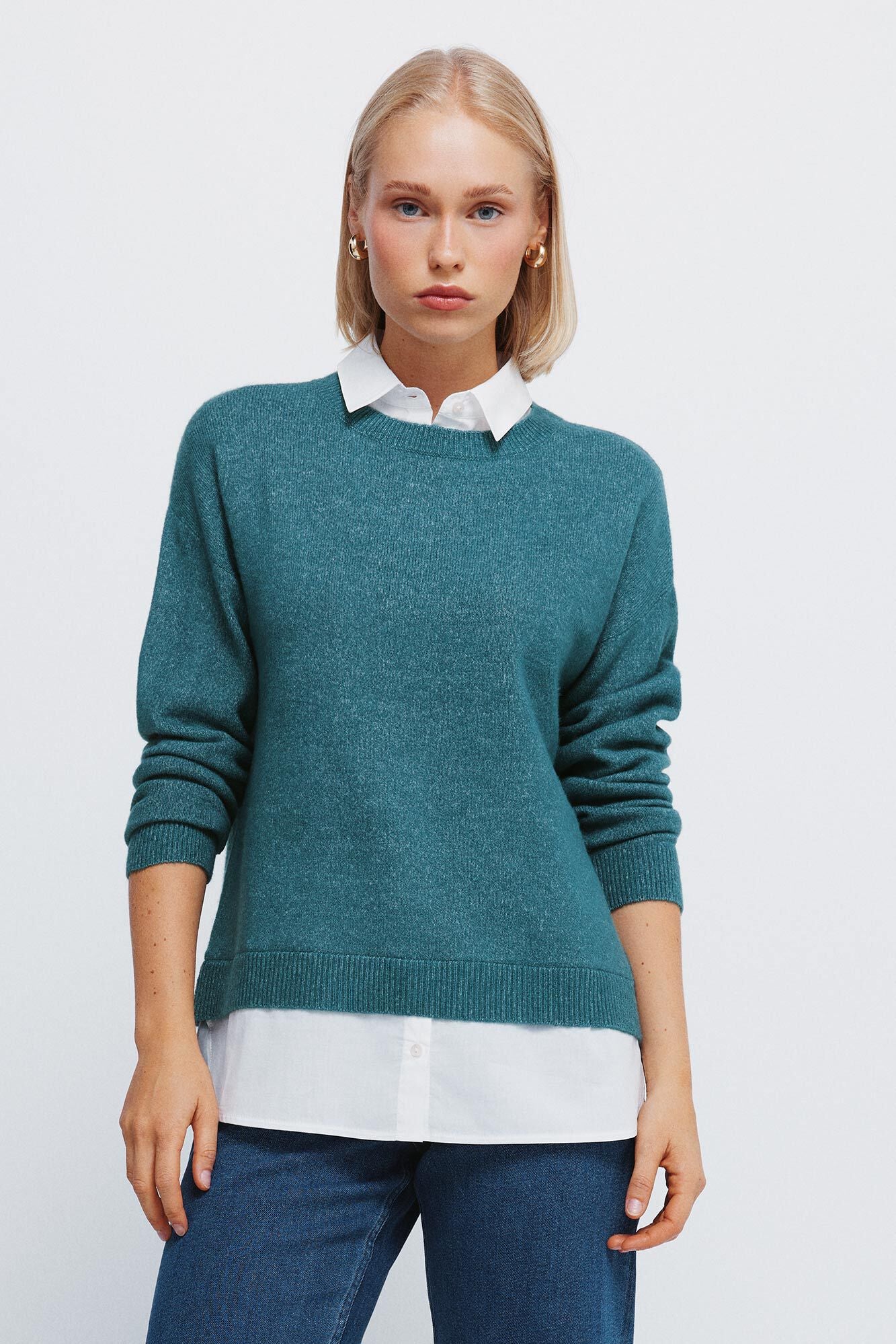 Combined shirt-style jersey