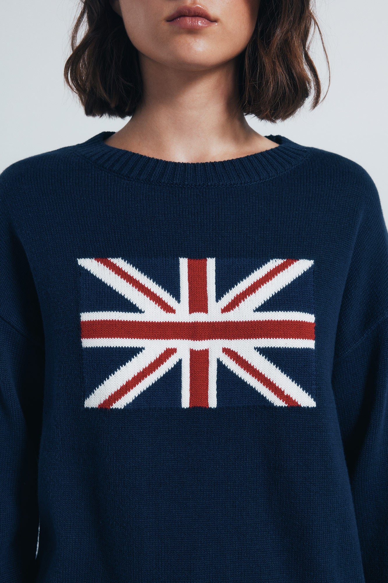 Flag intarsia jersey