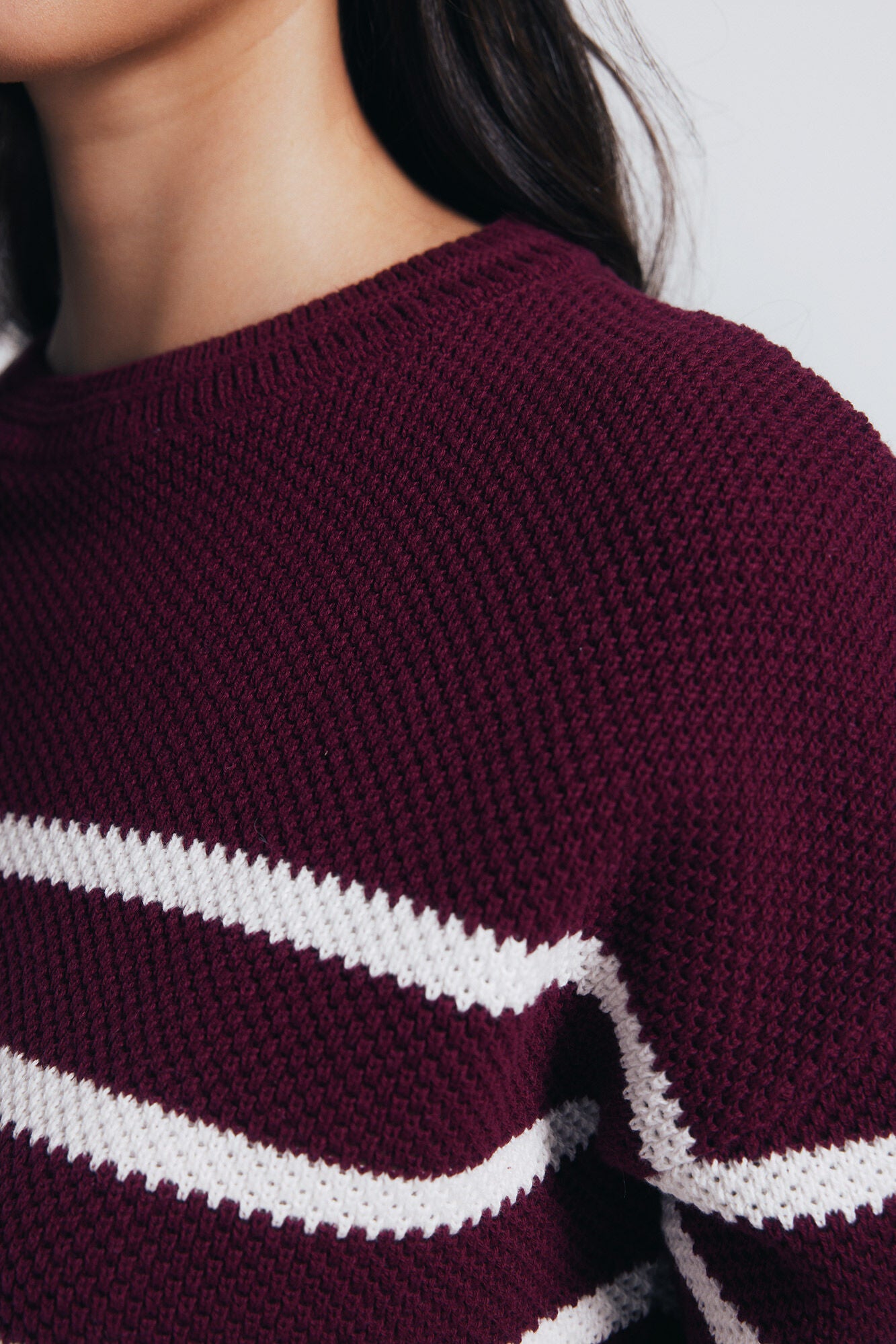 Striped cotton jersey