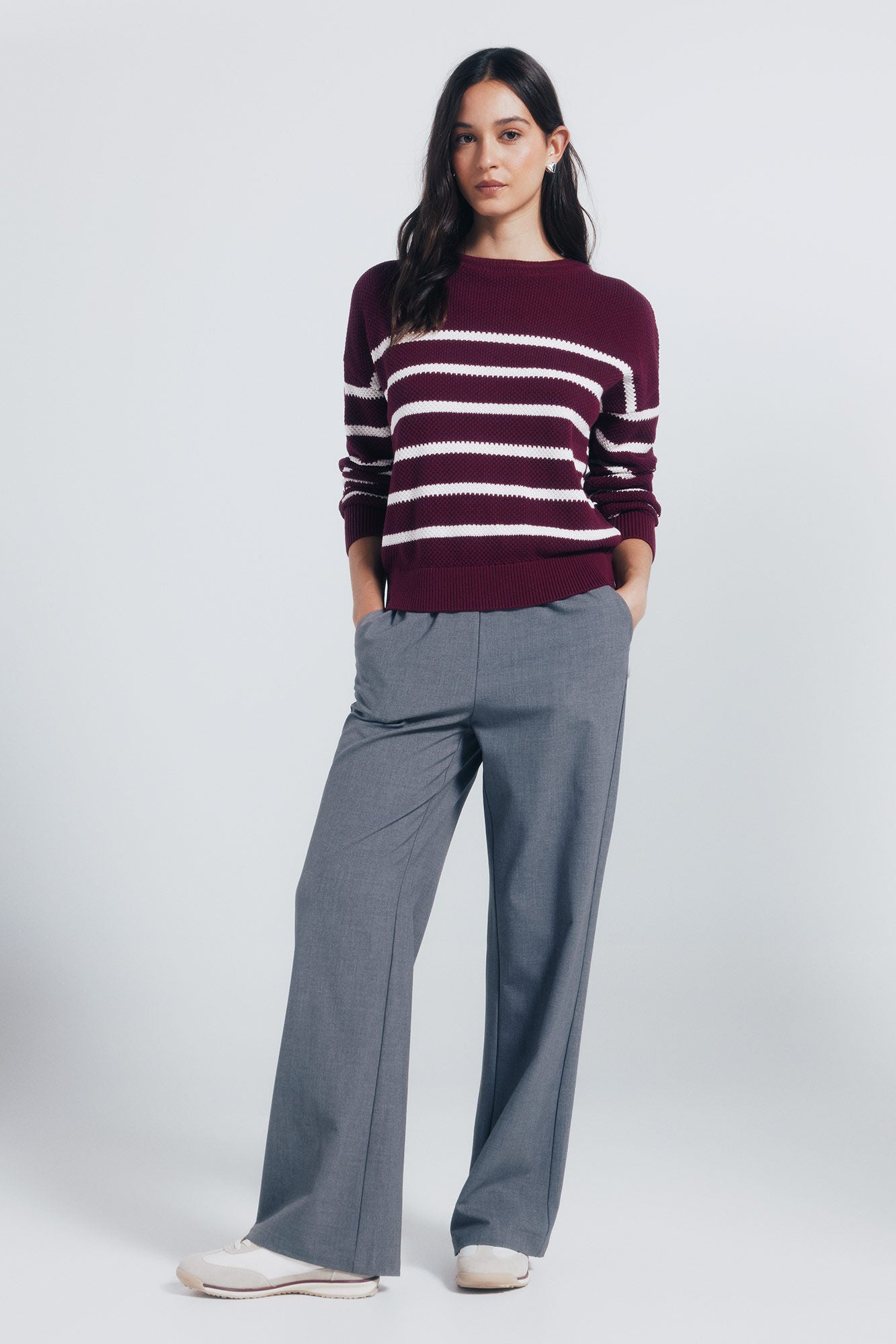 Striped cotton jersey