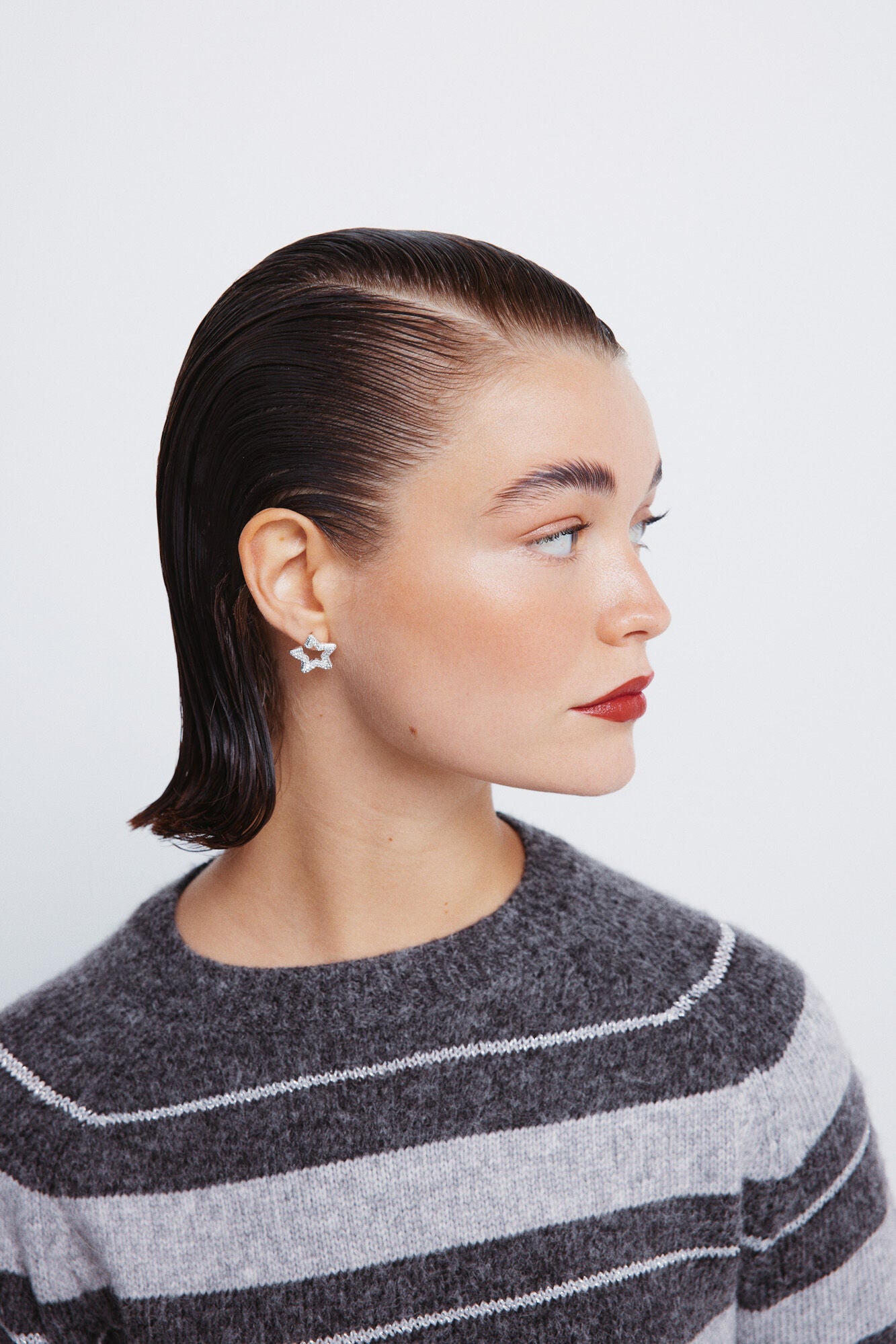 Lurex striped sweater