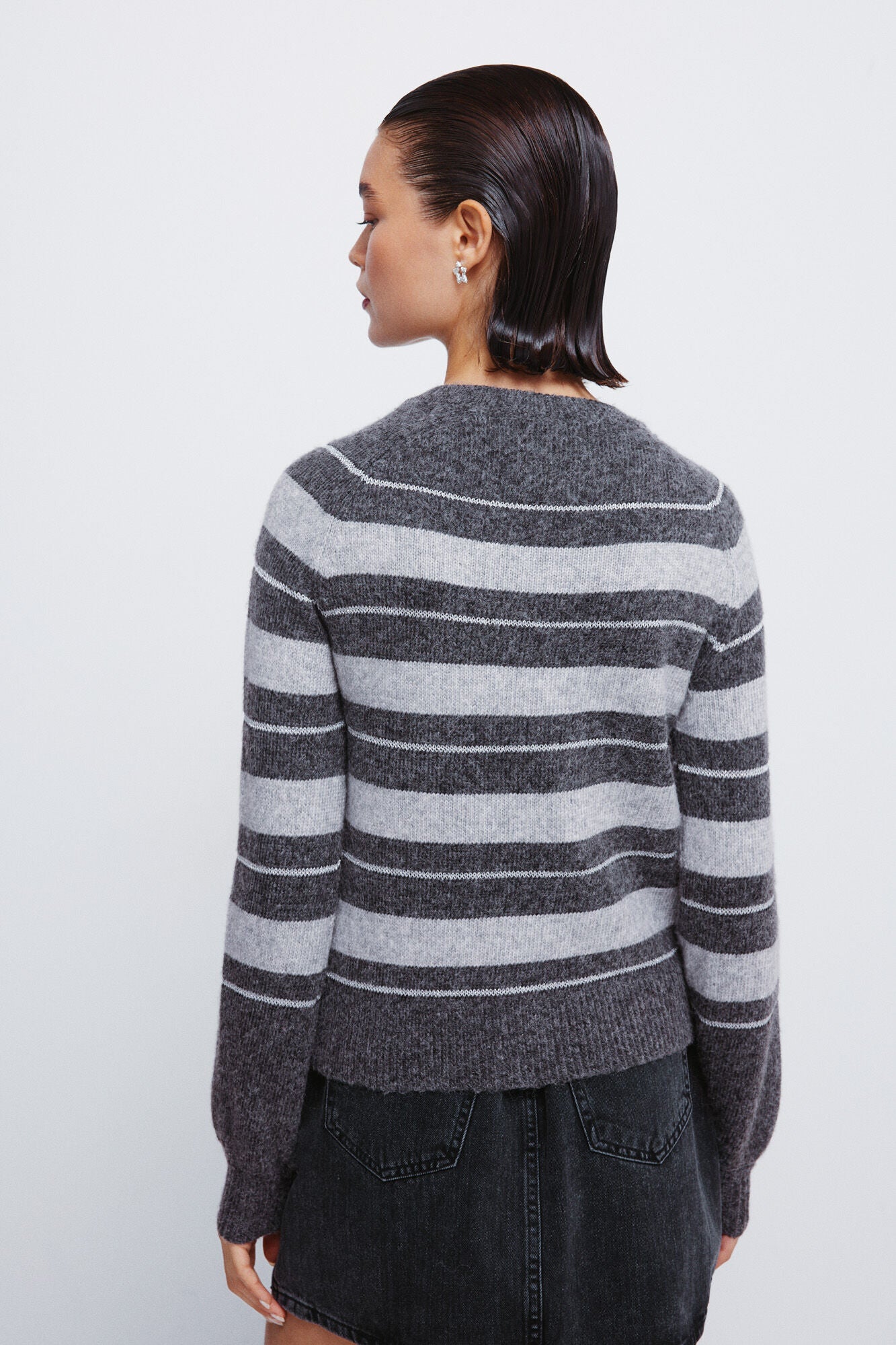 Lurex striped sweater