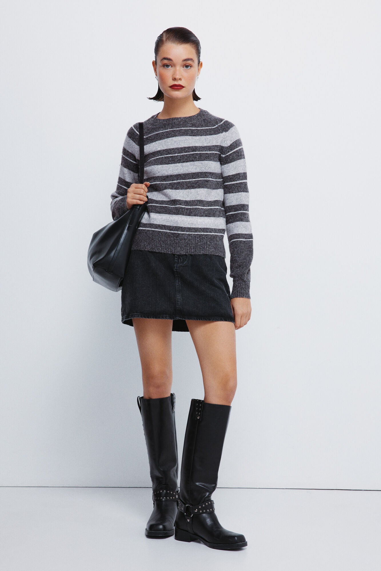 Lurex striped sweater