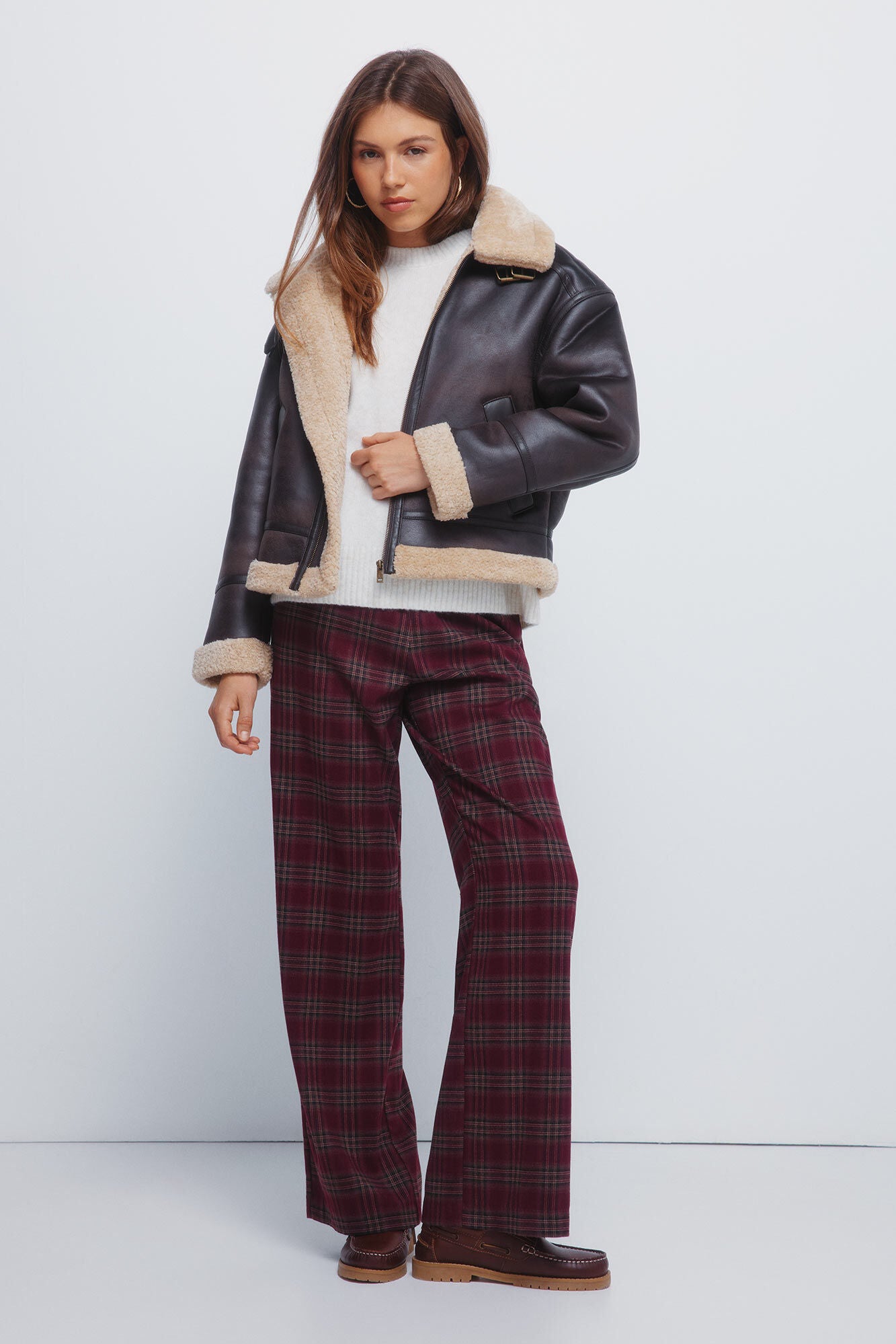 Plain round neck sweater