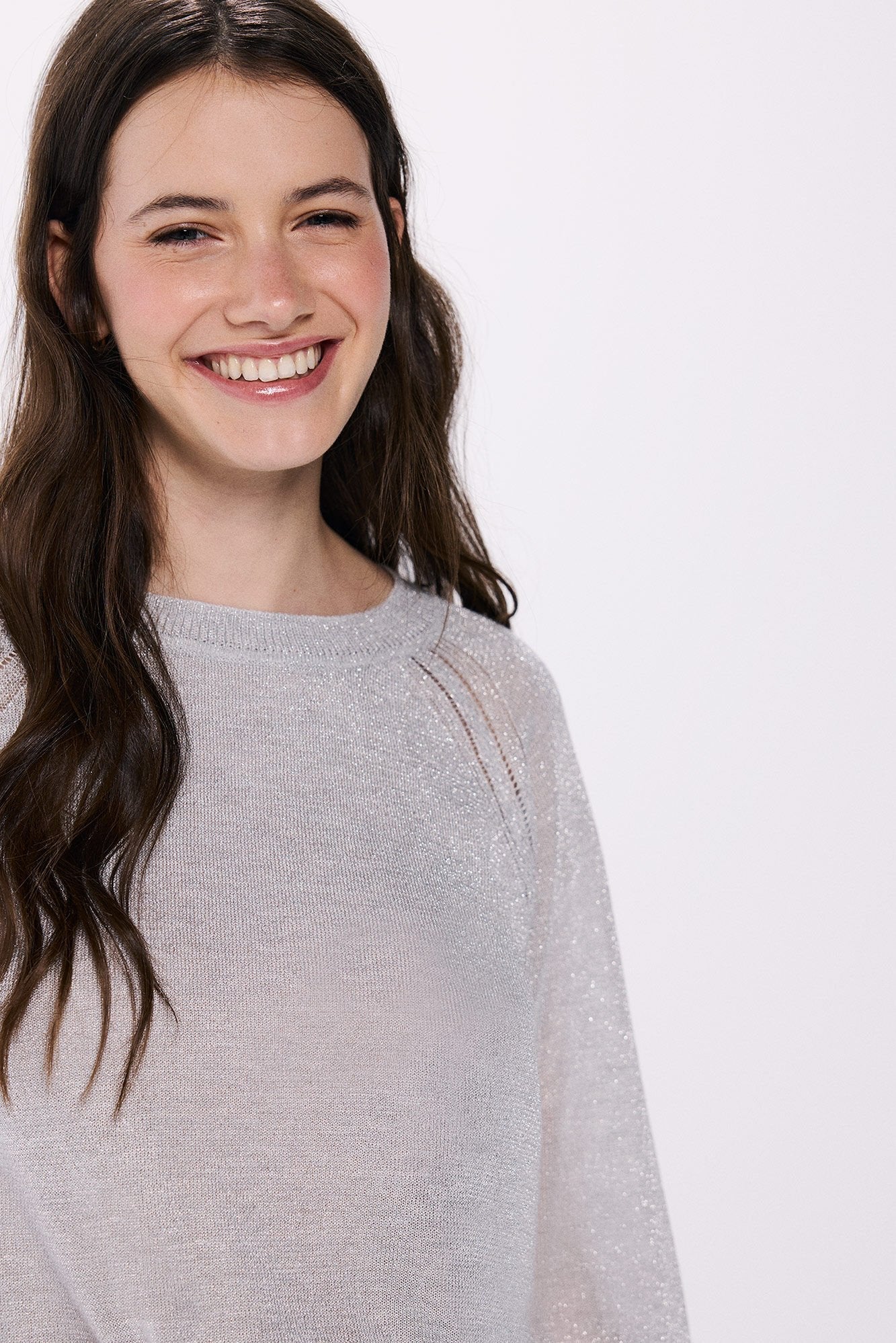 Lurex viscose jumper