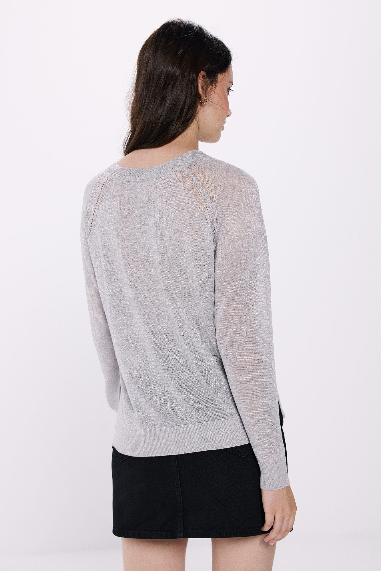Lurex viscose jumper