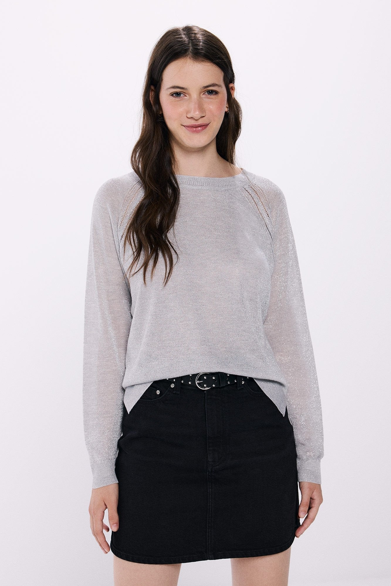 Lurex viscose jumper