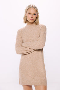 Short jersey-knit knit dress
