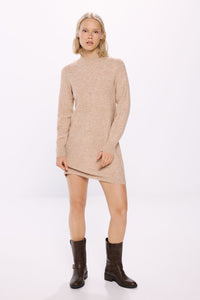 Short jersey-knit knit dress