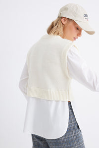 Combined knit jersey-knit