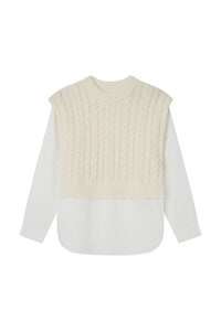 Combined knit jersey-knit