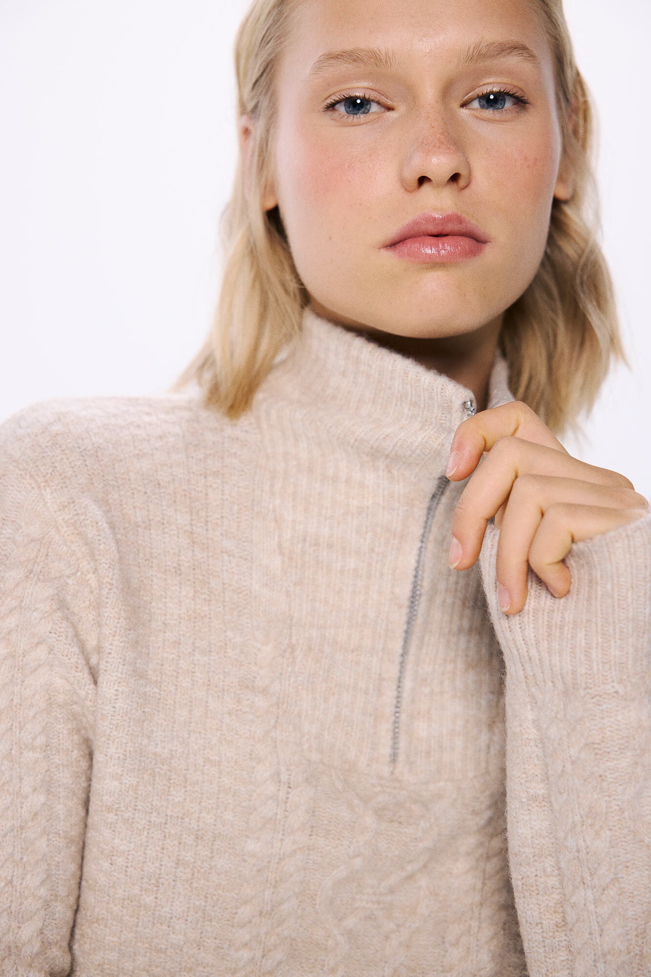 Half Zip Up Knitwear