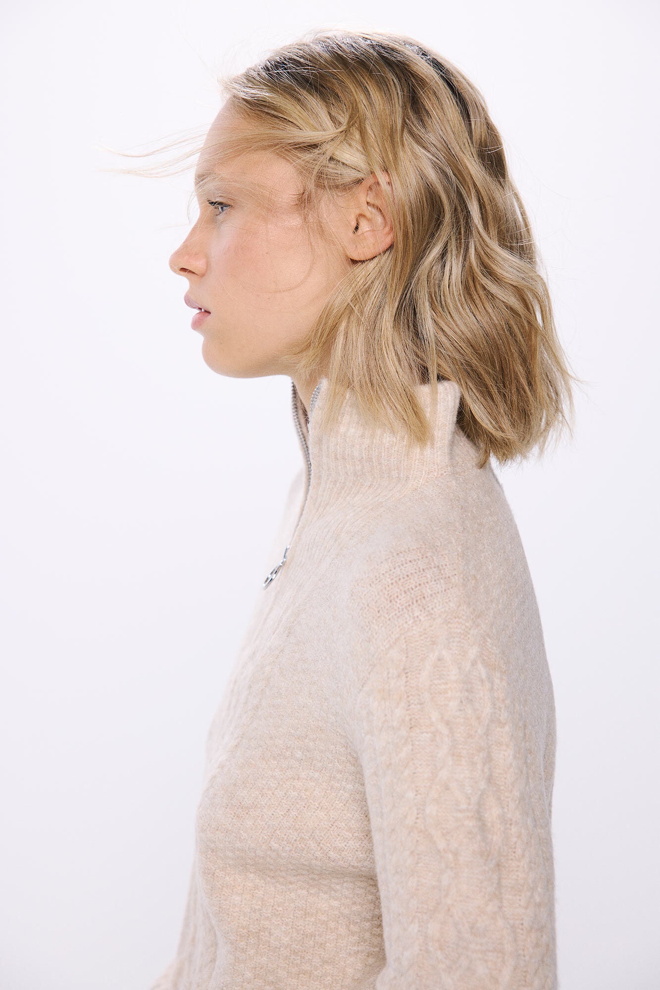 Half Zip Up Knitwear