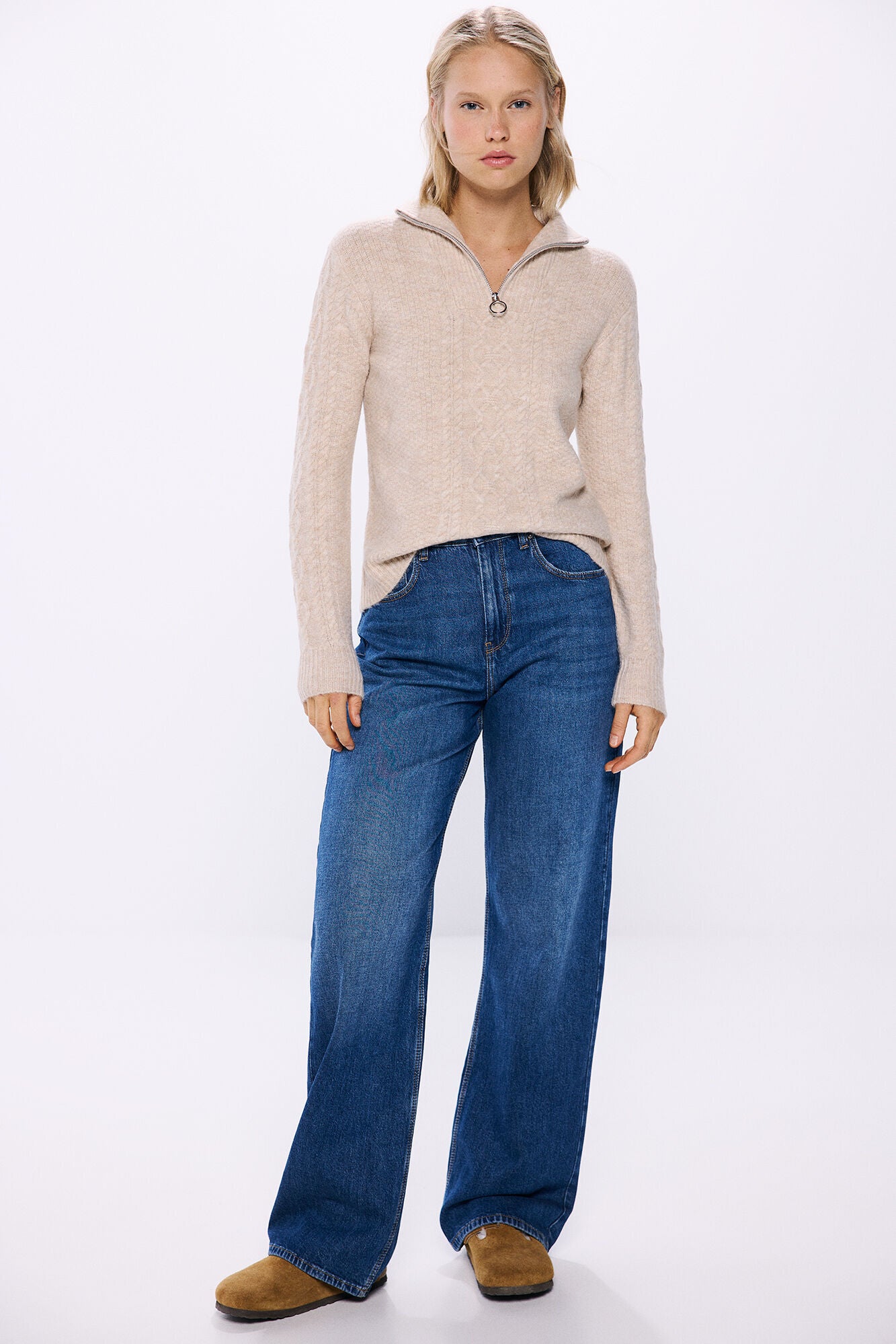 Half Zip Up Knitwear