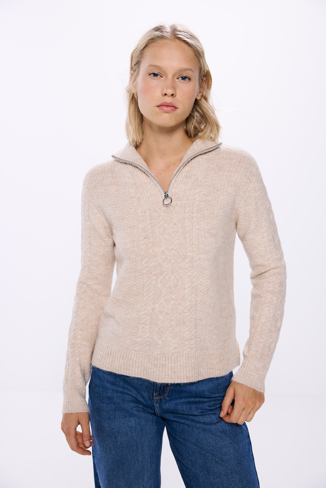 Half Zip Up Knitwear