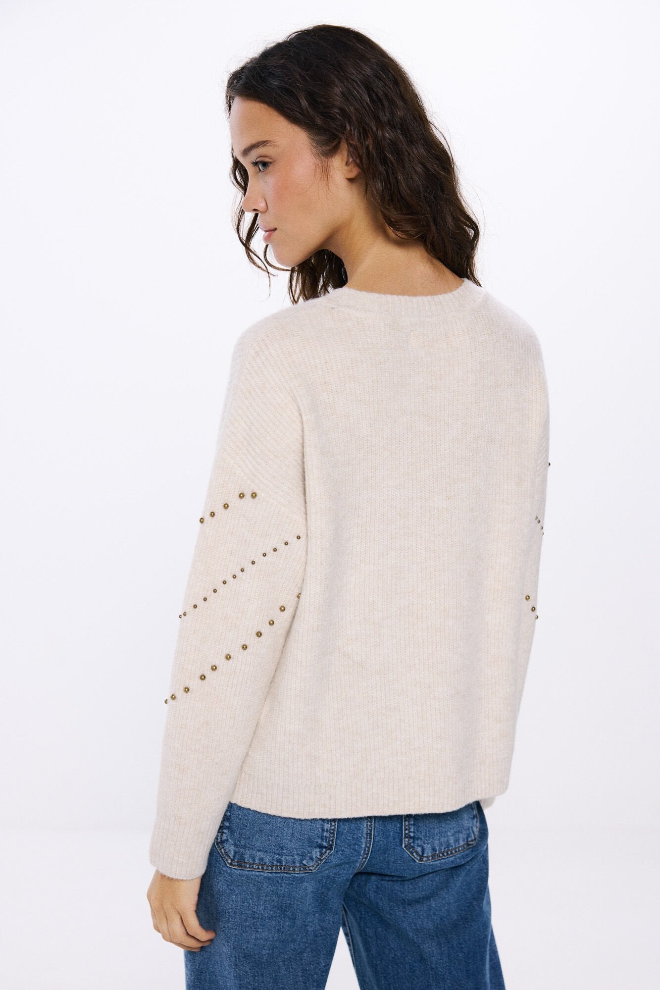 Chevron studded jersey