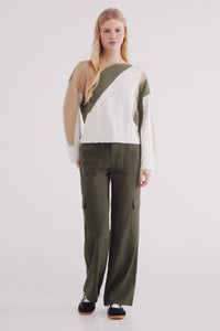 Colour block jumper