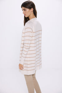Long open cardigan