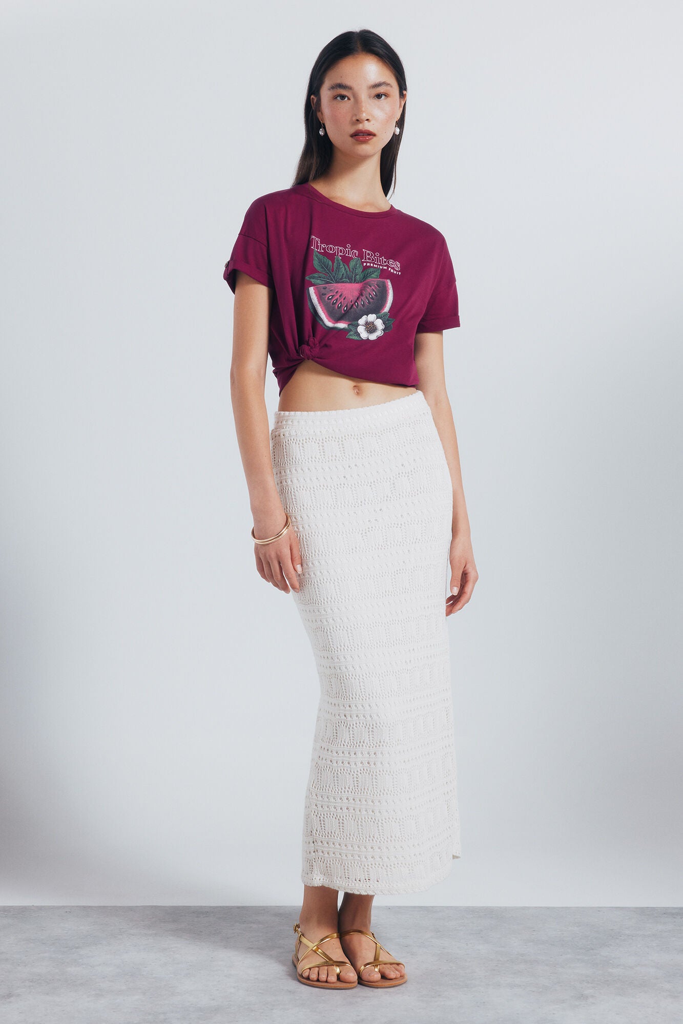 Tropical graphic t-shirt