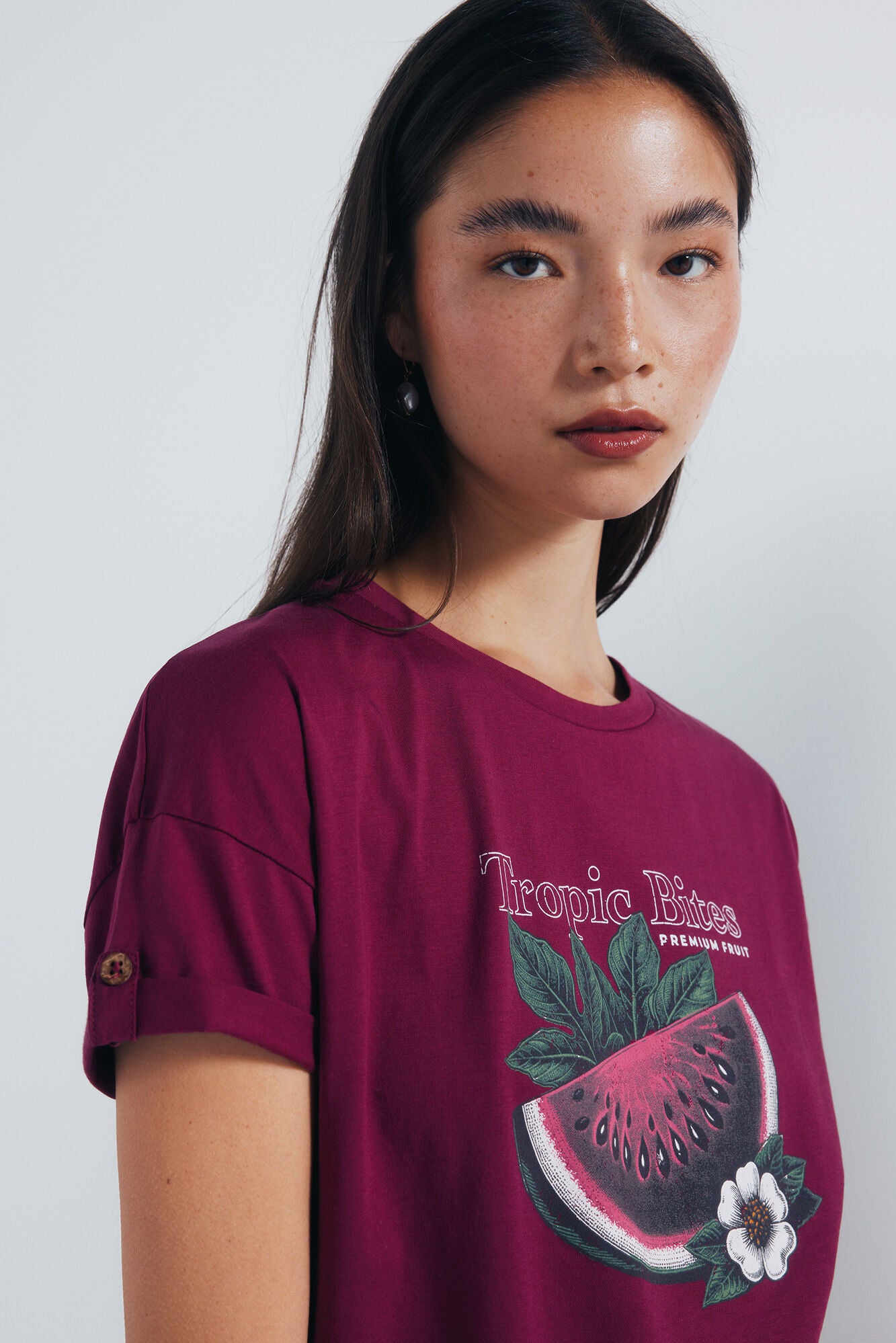 Tropical graphic t-shirt
