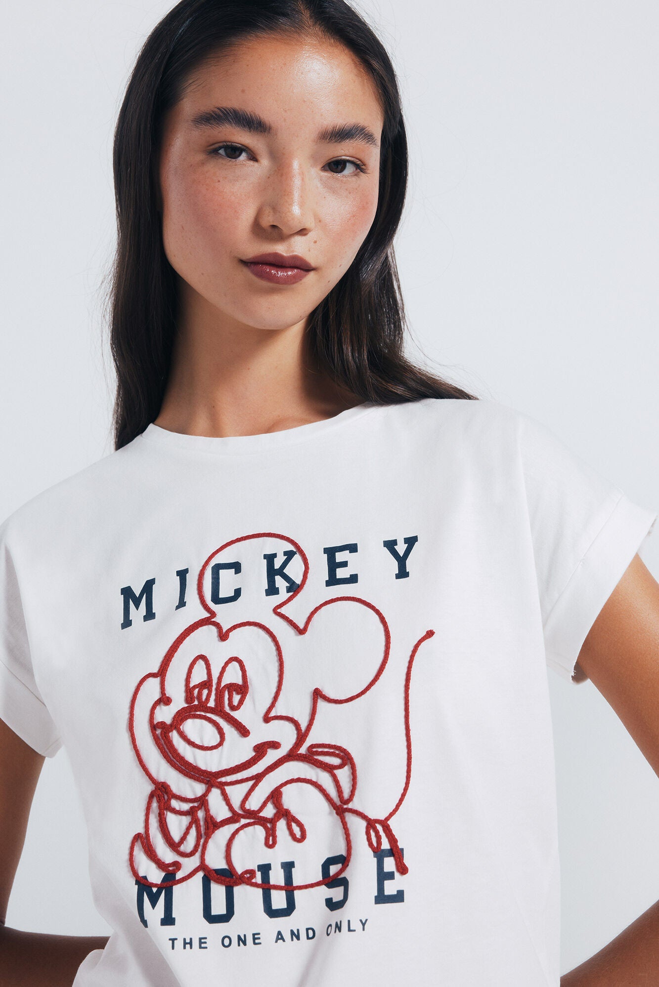 "Mickey Mouse" silhouette T-shirt