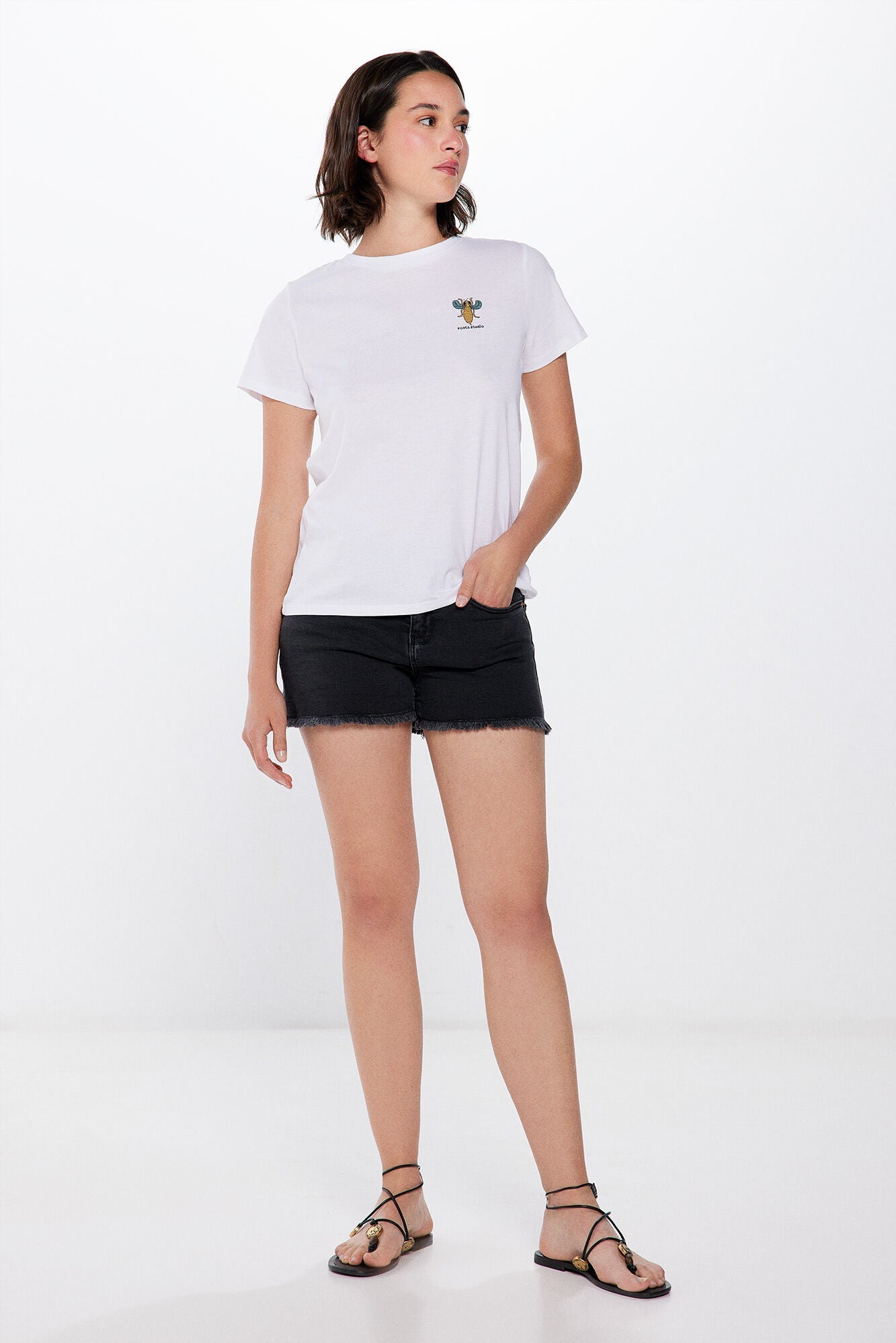"Roots Studio" Back Graphic T-shirt