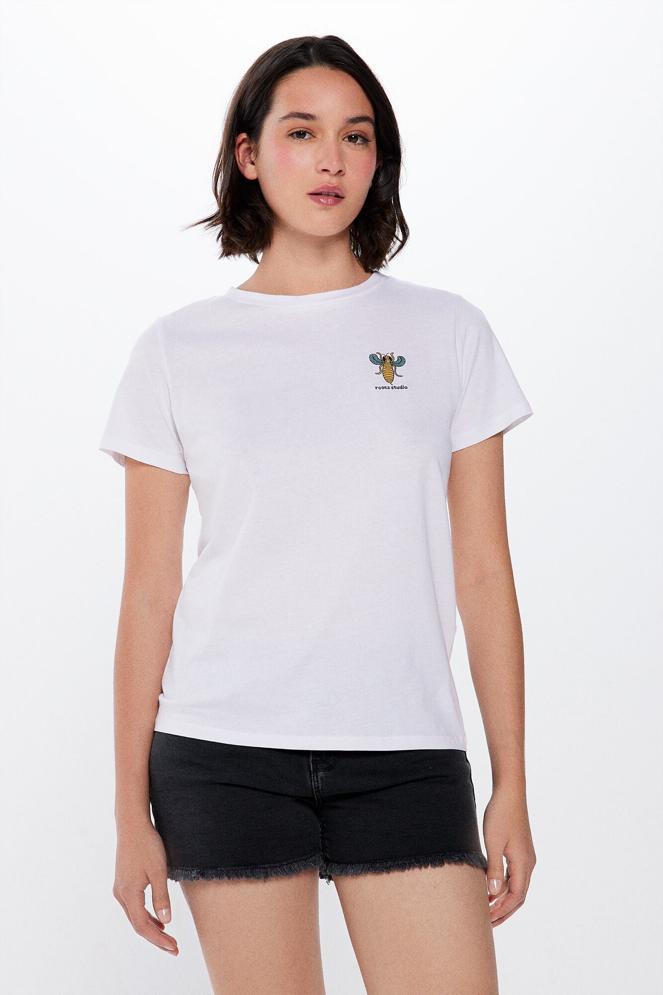 "Roots Studio" Back Graphic T-shirt