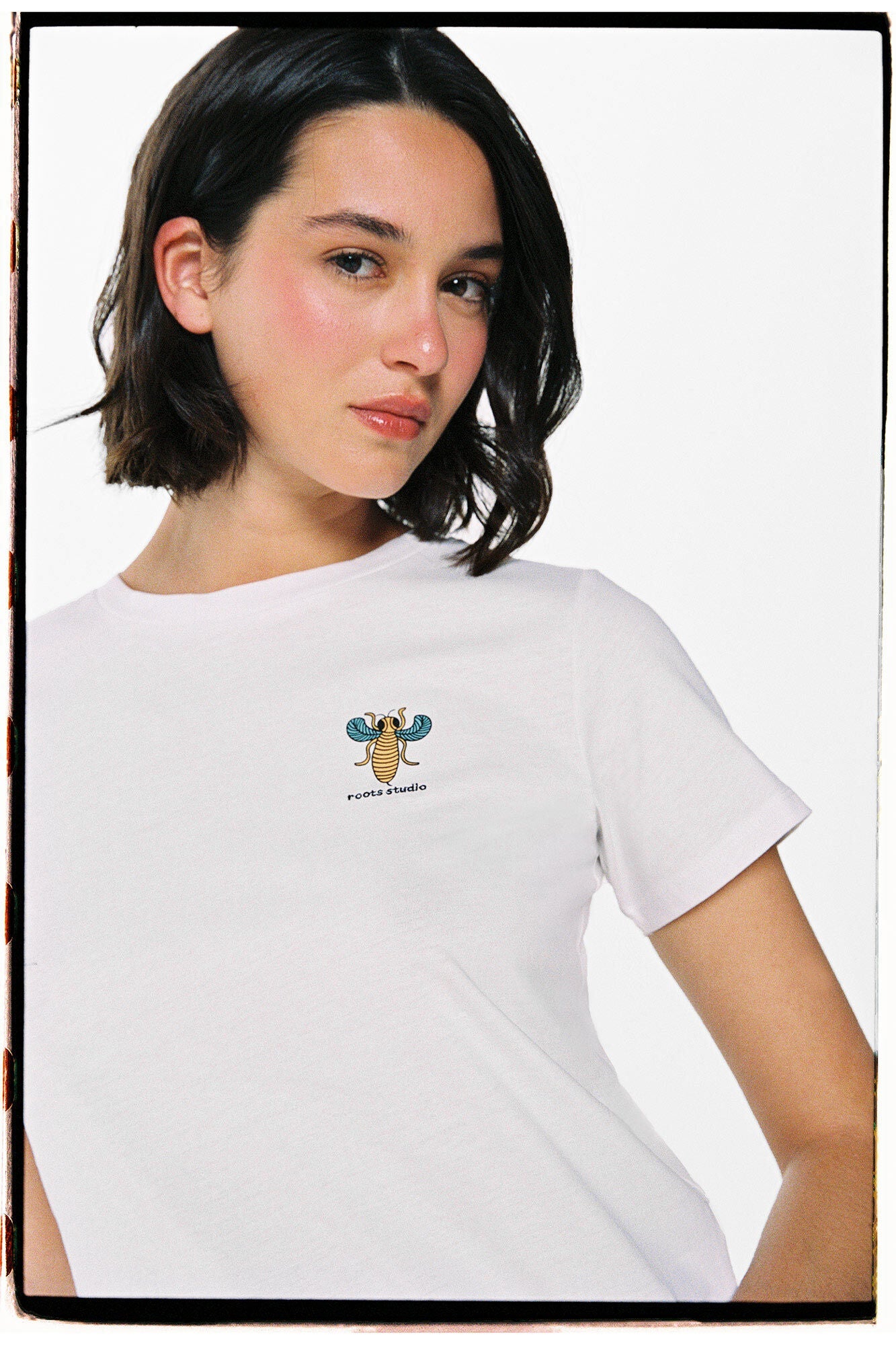 "Roots Studio" Back Graphic T-shirt