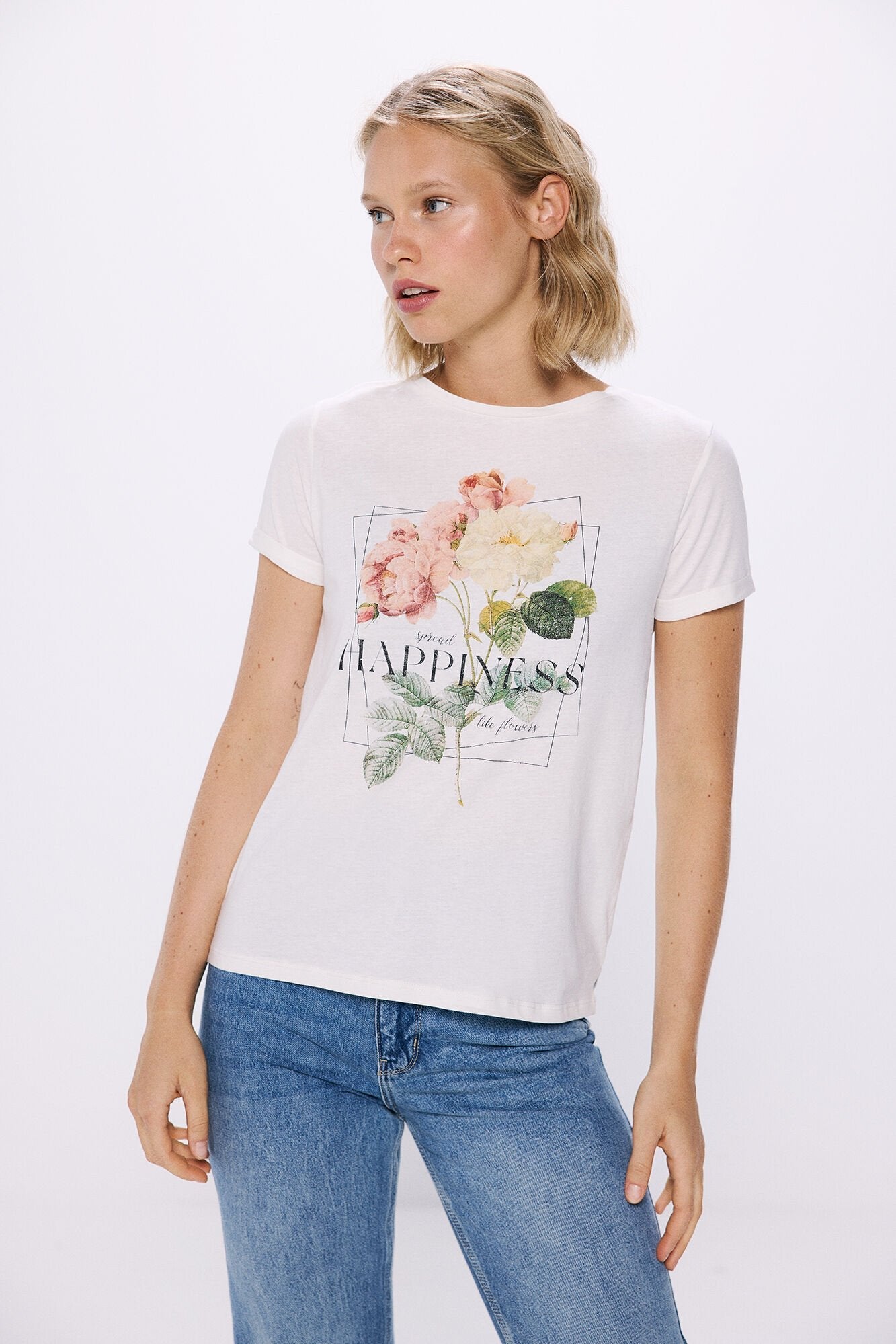 Floral graphic T-shirt