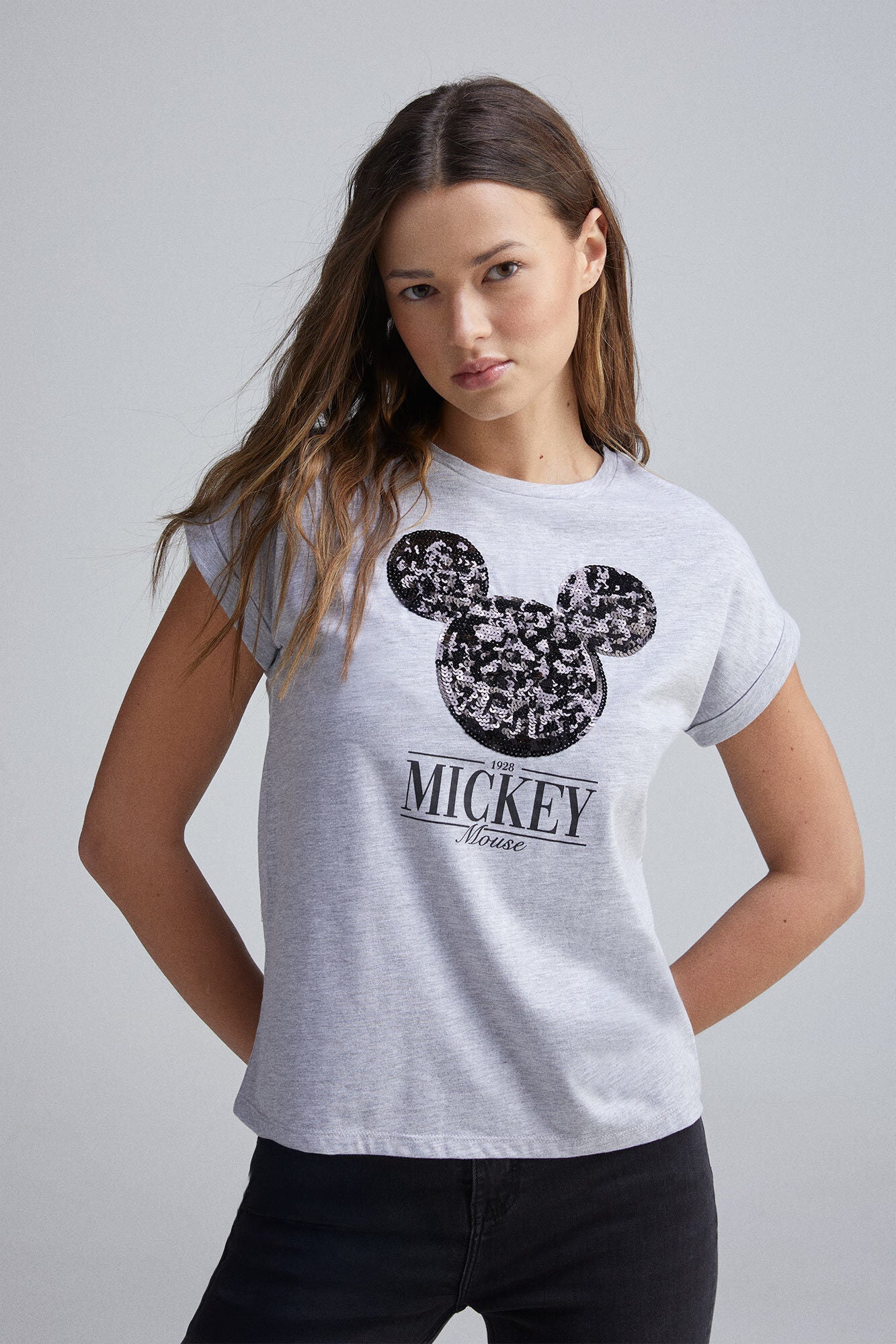 "Mickey" sequin T-shirt