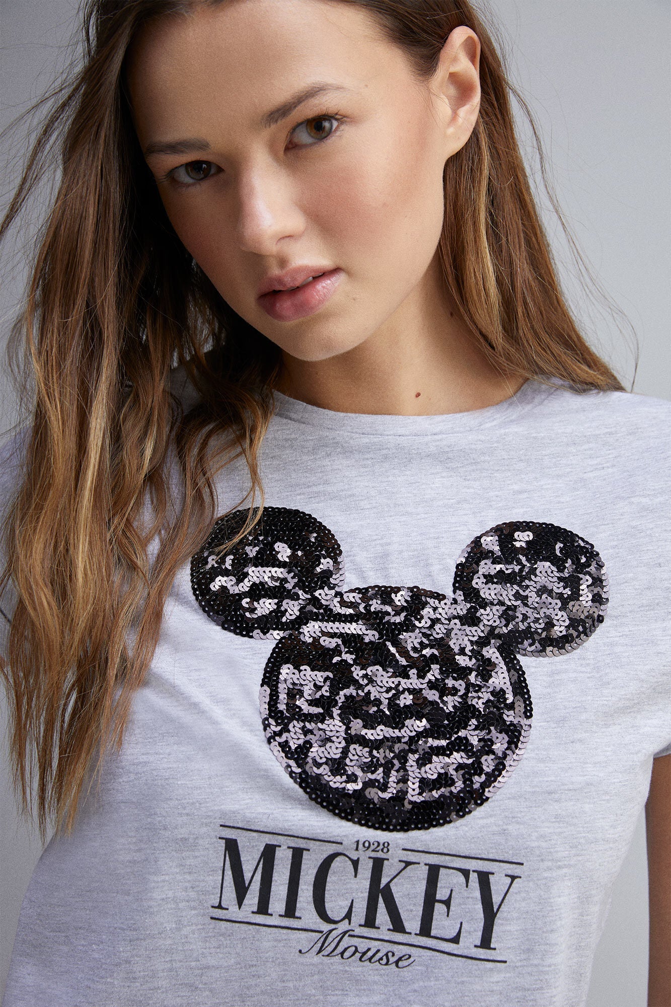 "Mickey" sequin T-shirt