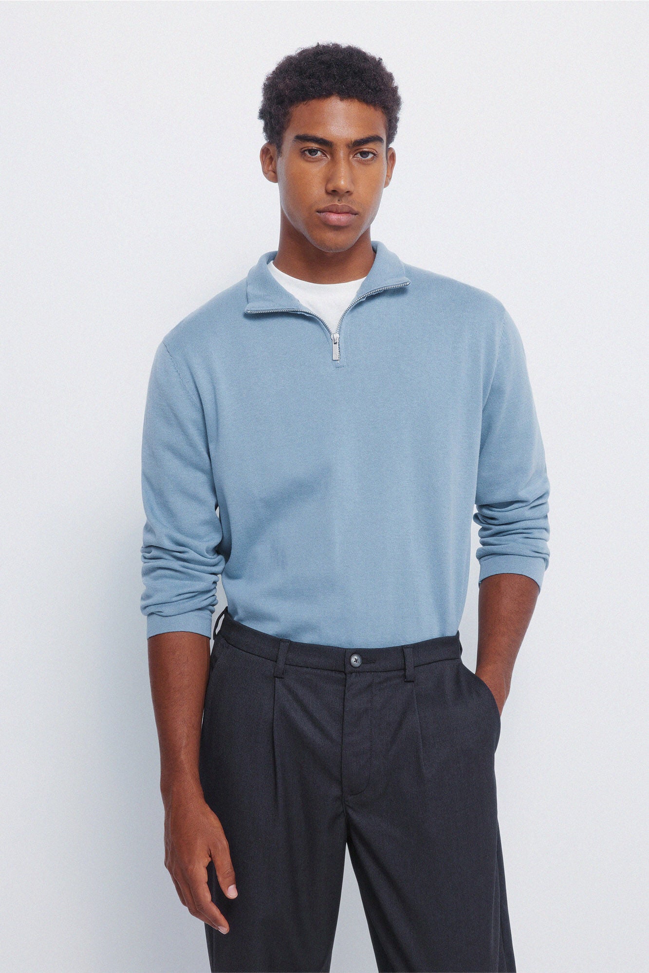 Milano zip fastening jumper