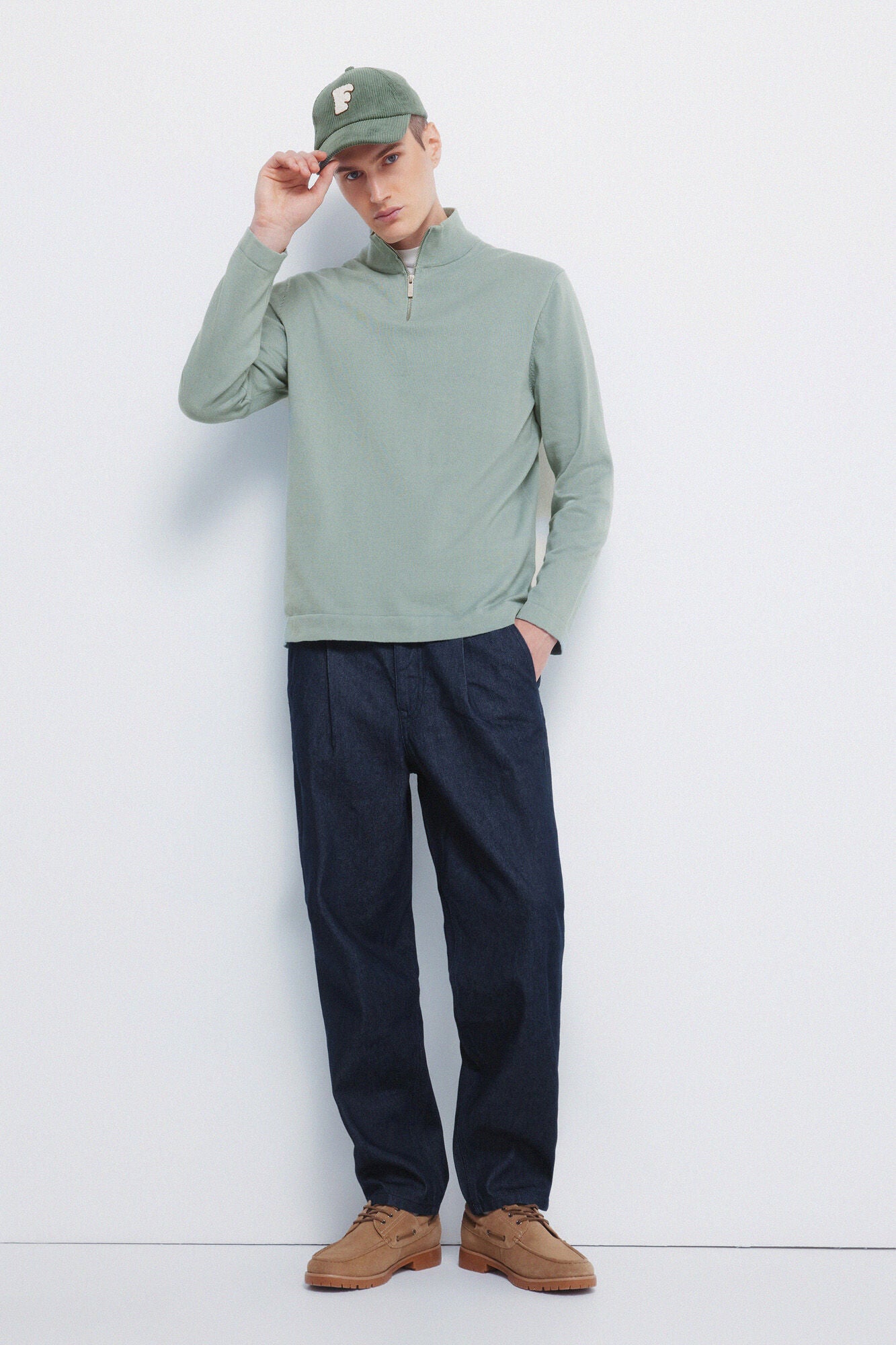 Milano zip fastening jumper