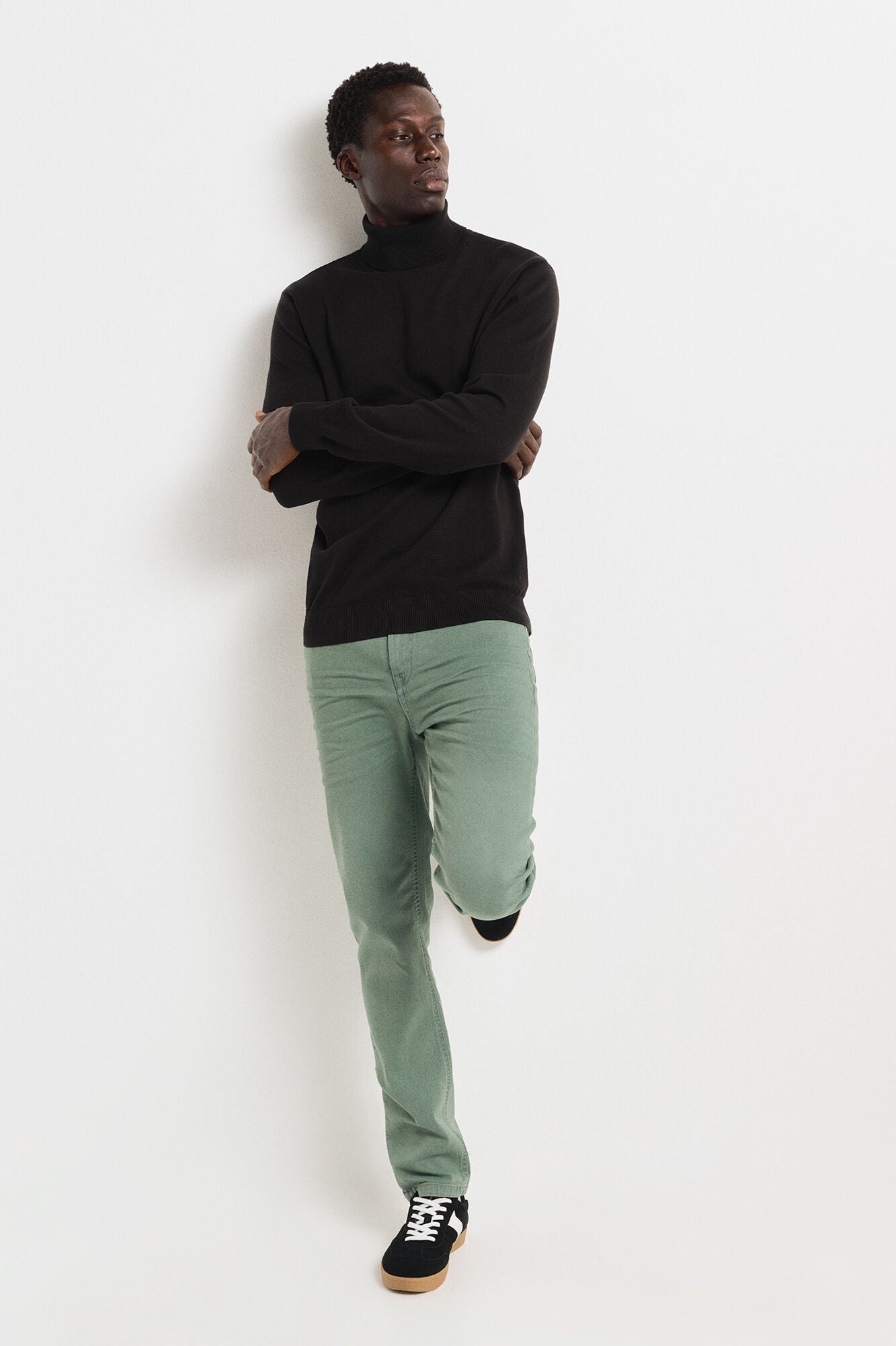 Basic color block sweater