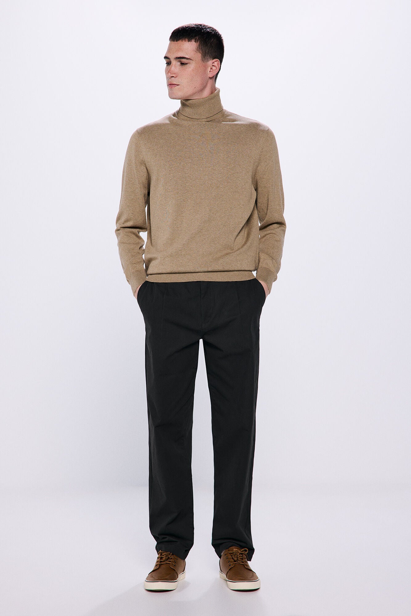 Basic color block sweater
