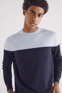 Basic color block sweater