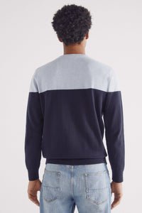 Basic color block sweater