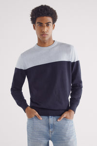Basic color block sweater