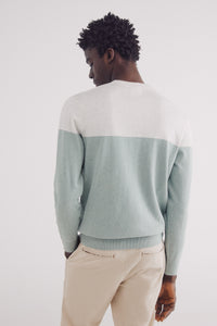 Basic color block sweater