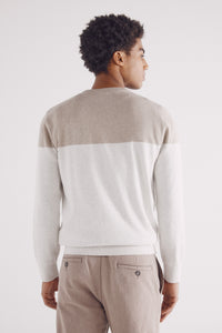 Basic color block sweater