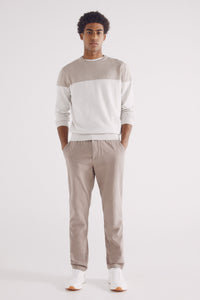Basic color block sweater
