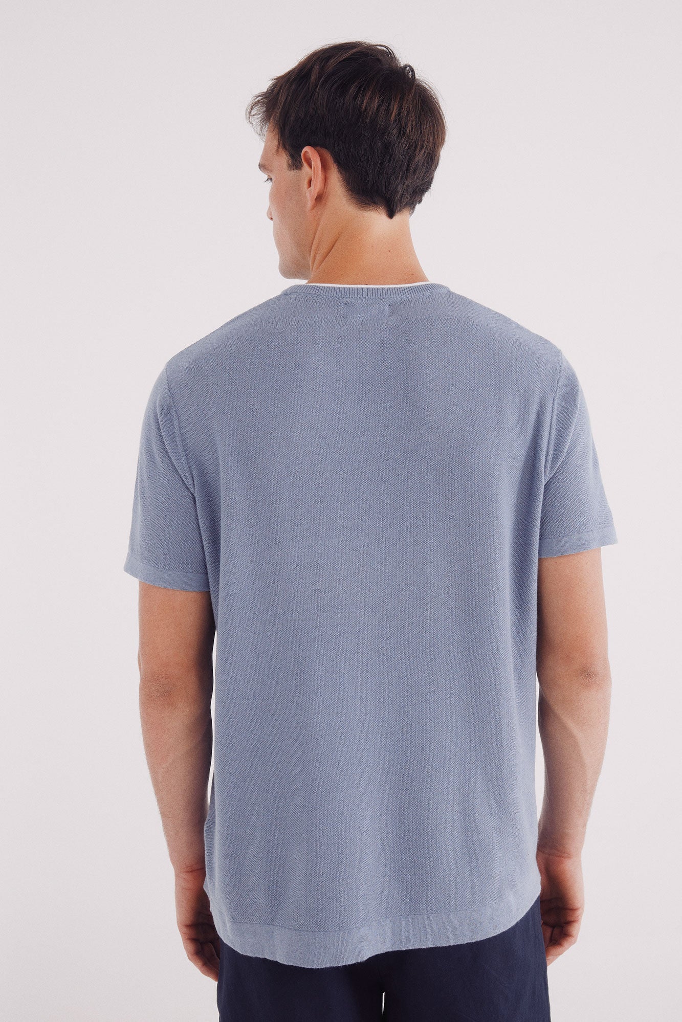 Structured short-sleeved jersey