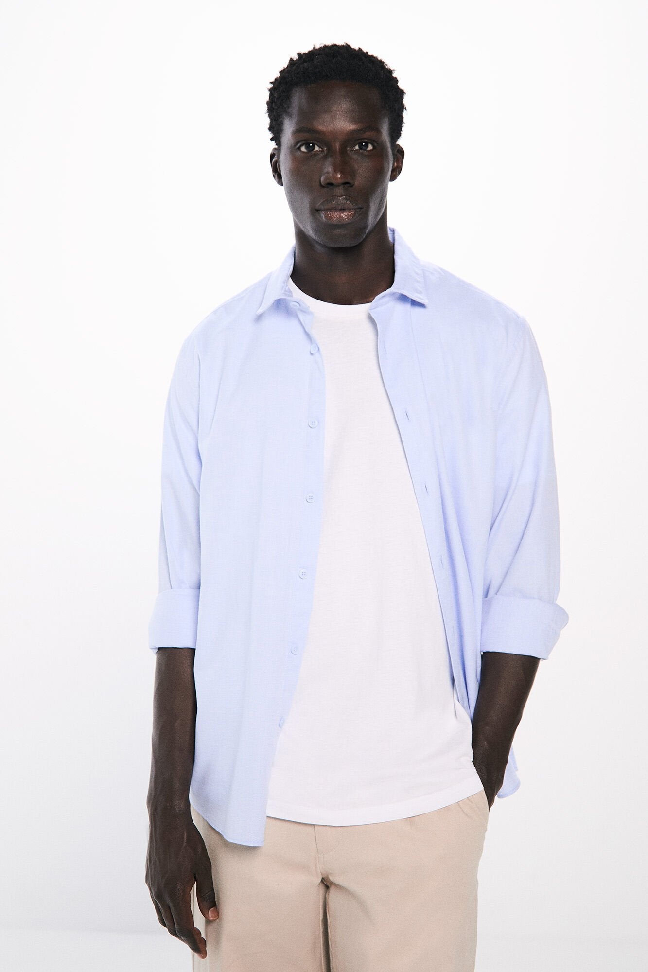 Structured dress shirt