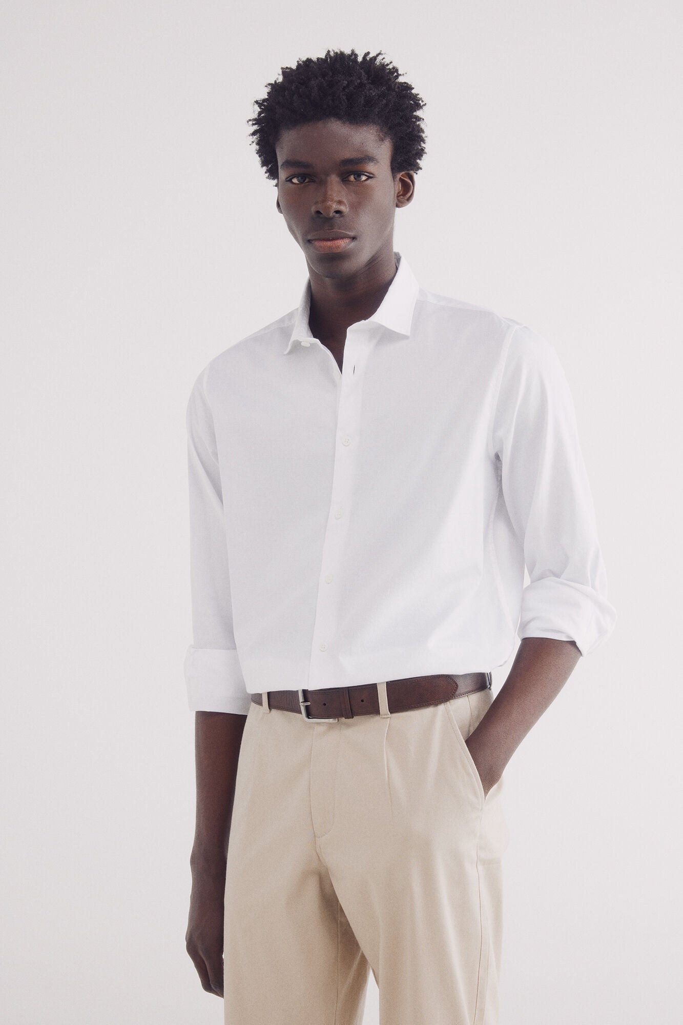 Structured dress shirt