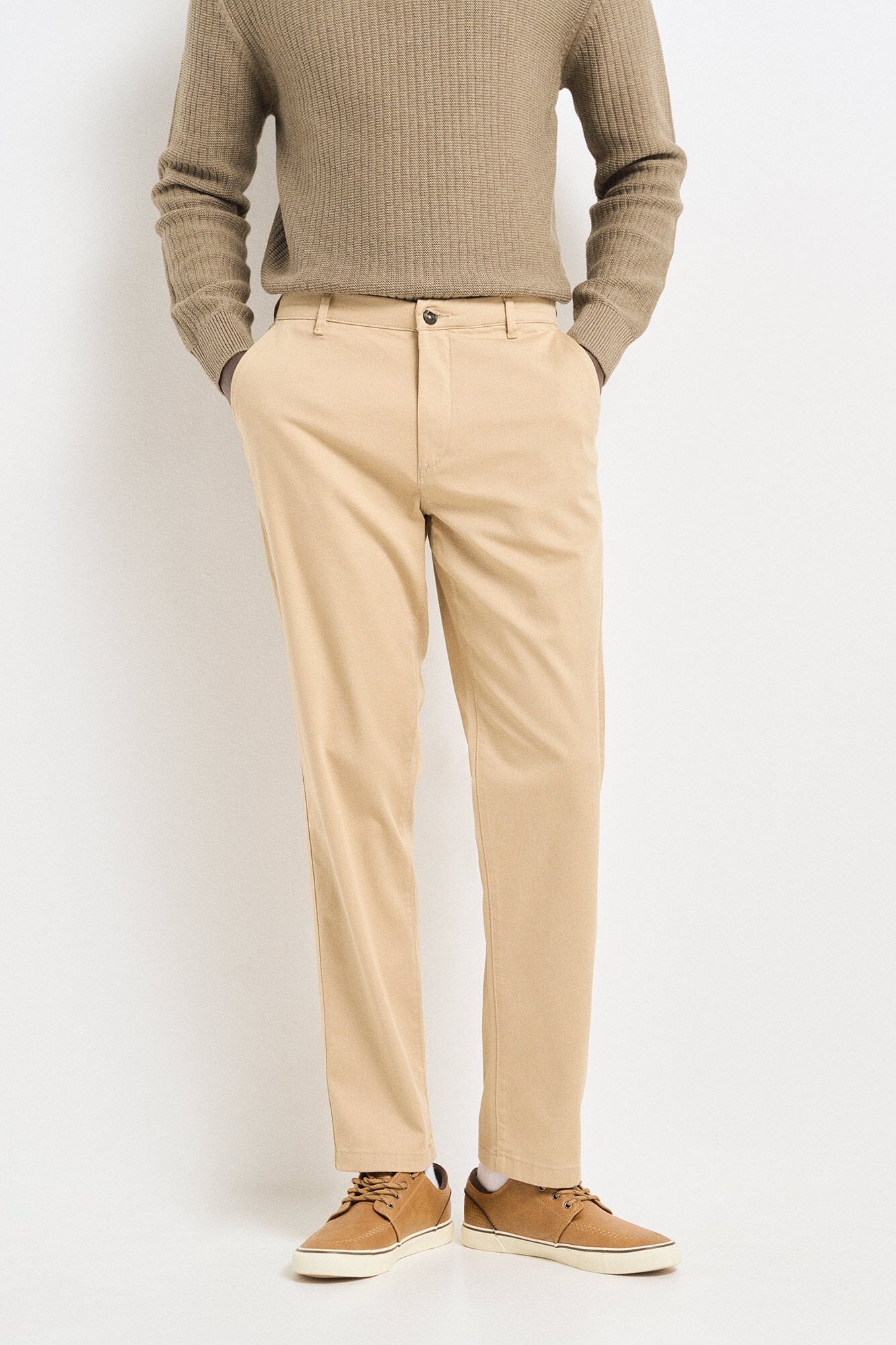 Slim fit comfort colour chinos