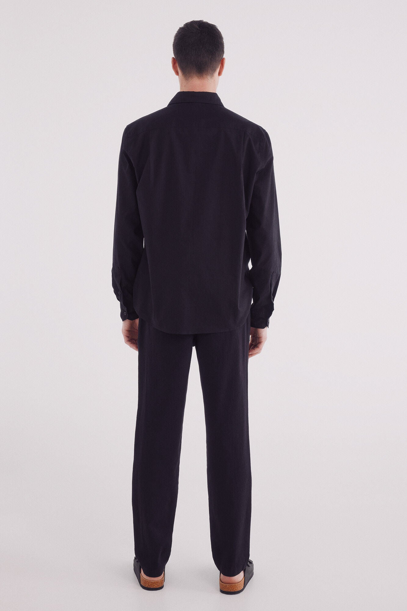 Slim fit linen chino pants