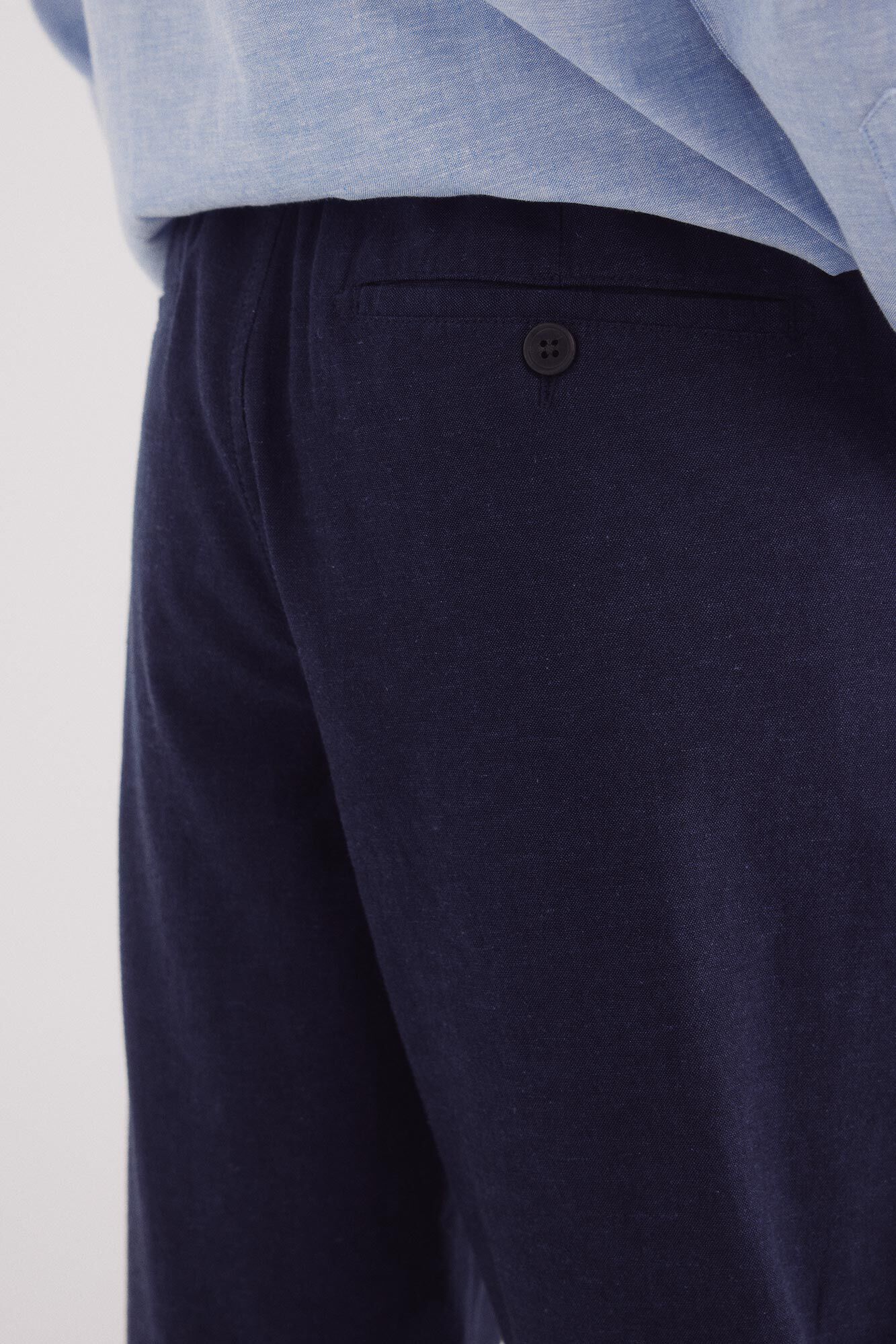 Slim fit linen chino pants
